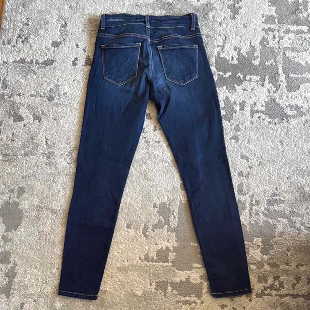 Flying Monkey Blue Skinny Jeans with Subtle Whiskering - Picture 4 of 4